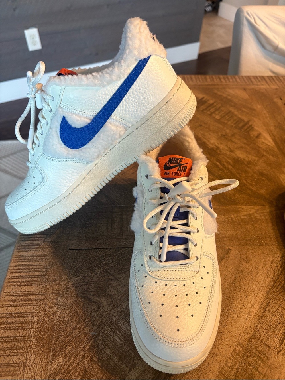 Nike Air Force one in Sherpa